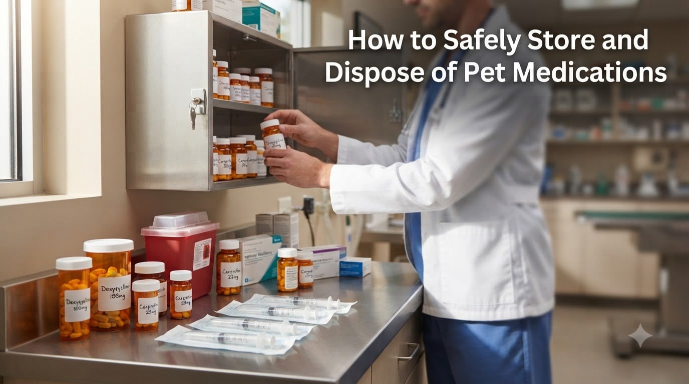 How to Safely Store and Dispose of Pet Medications