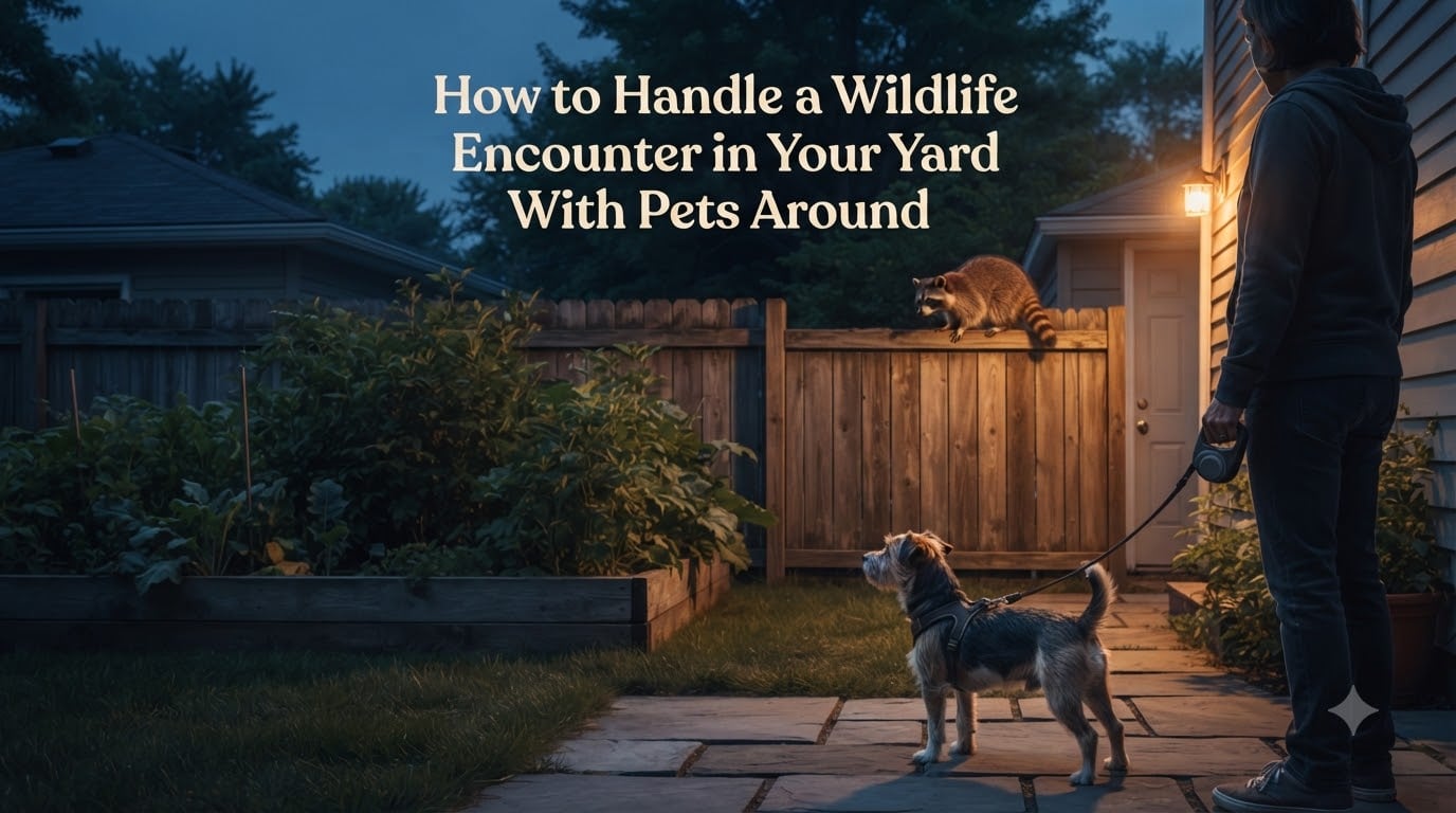 How to Handle a Wildlife Encounter in Your Yard With Pets Around