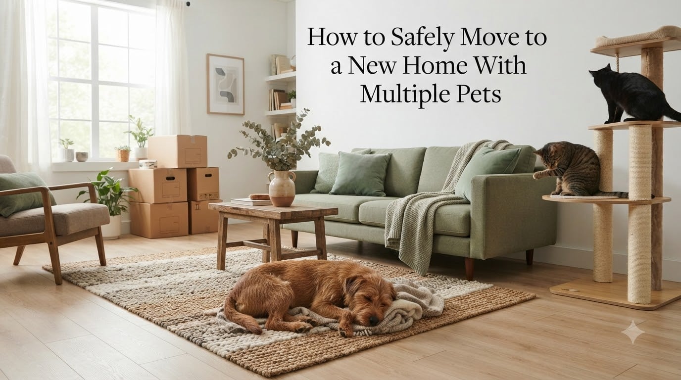 How to Safely Move to a New Home With Multiple Pets