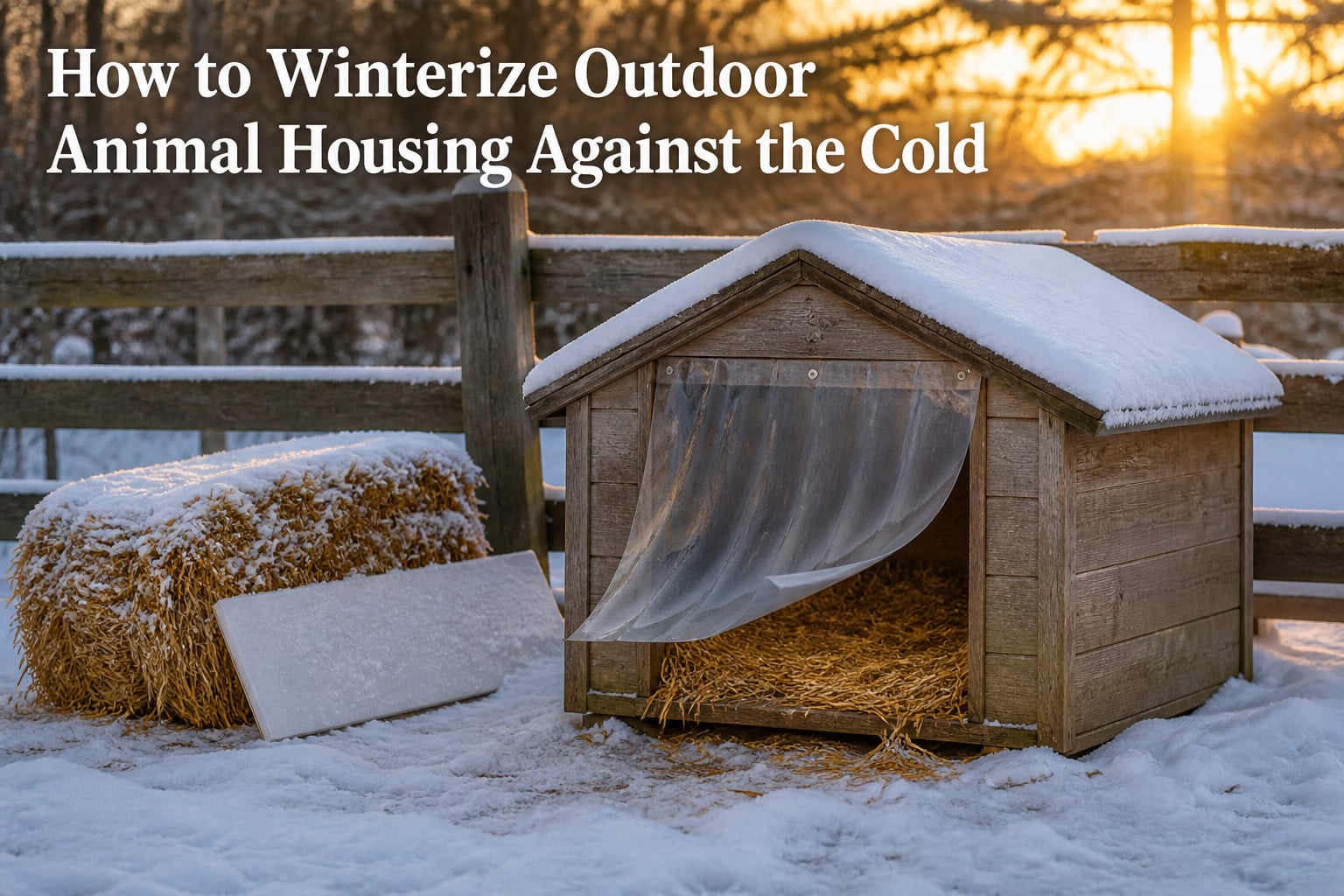 How to Winterize Outdoor Animal Housing Against the Cold