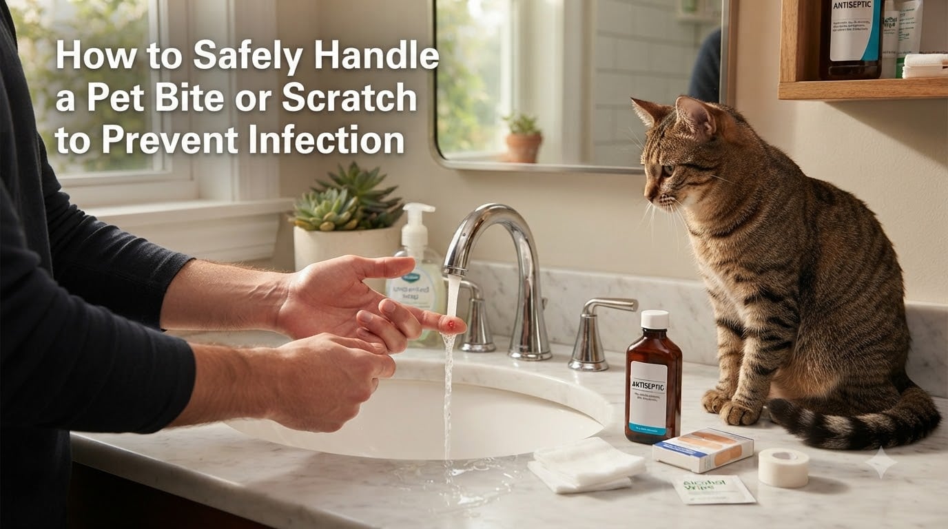 How to Safely Handle a Pet Bite or Scratch to Prevent Infection