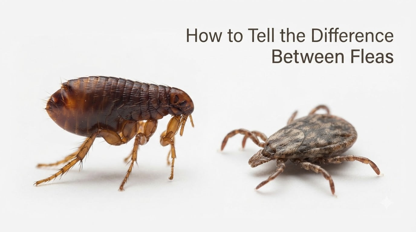 How to Tell the Difference Between Fleas