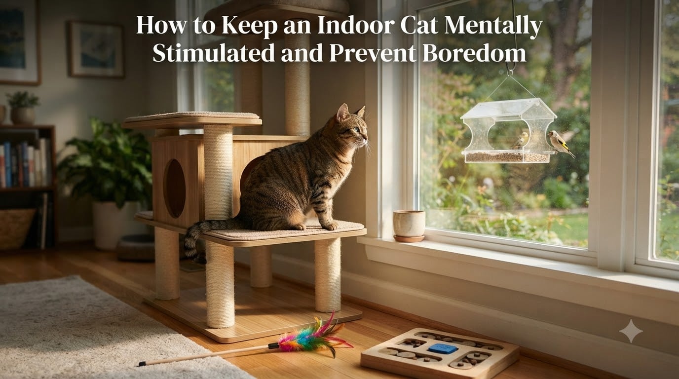 How to Keep an Indoor Cat Mentally Stimulated and Prevent Boredom