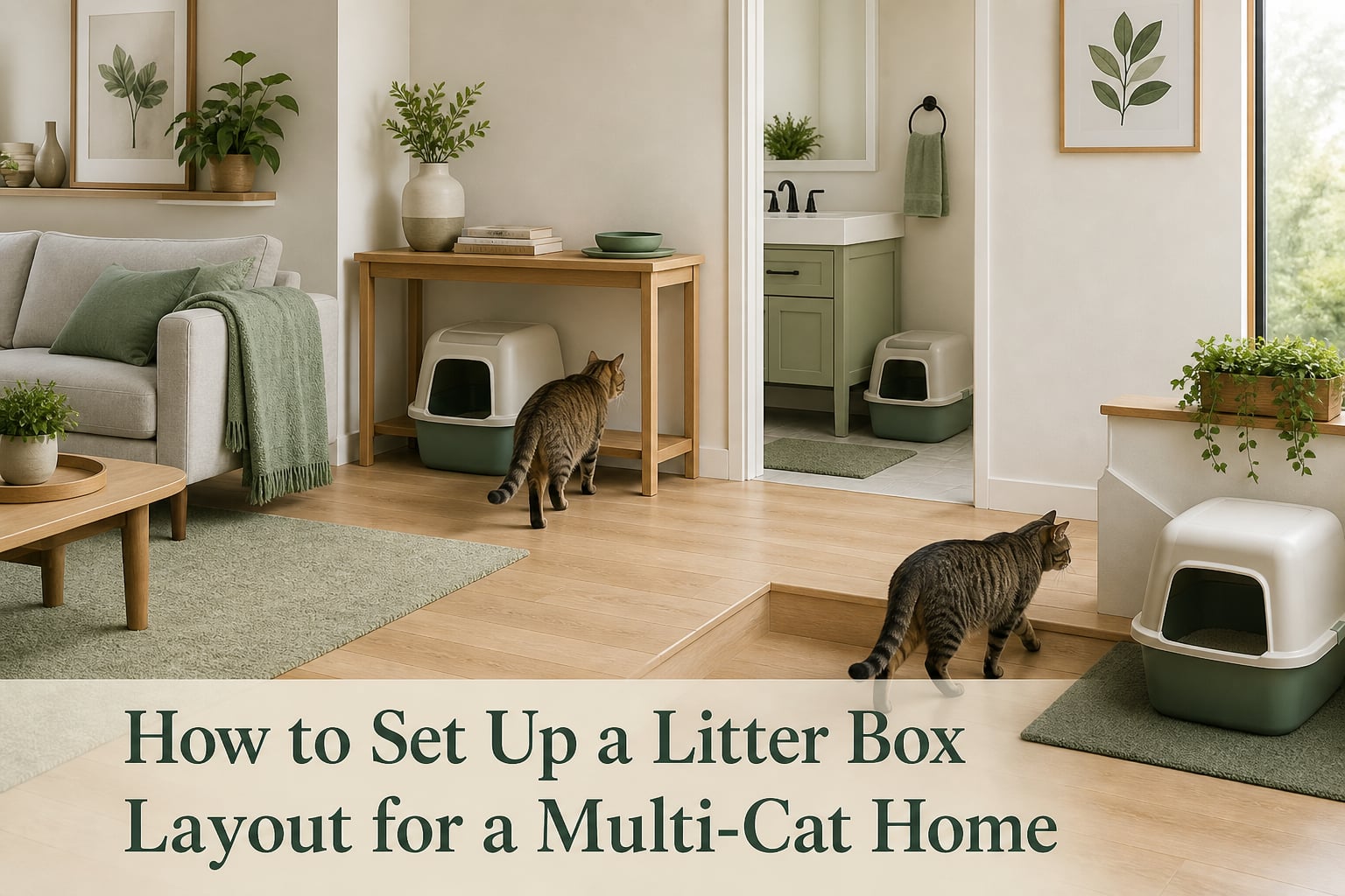 How to Set Up a Litter Box Layout for a Multi-Cat Home