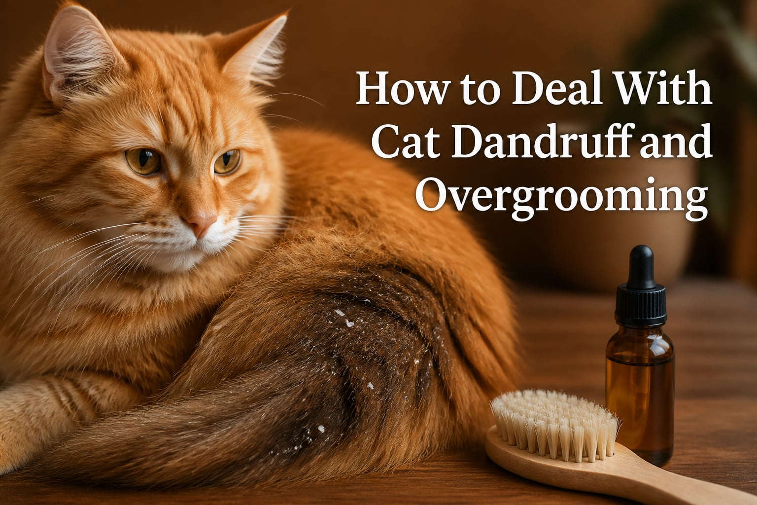 How to Deal With Cat Dandruff and Overgrooming