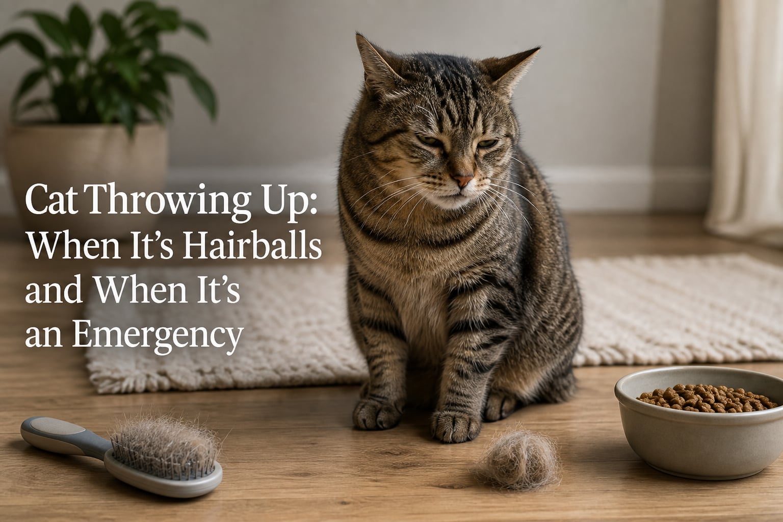 Cat Throwing Up: When It's Hairballs and When It's an Emergency