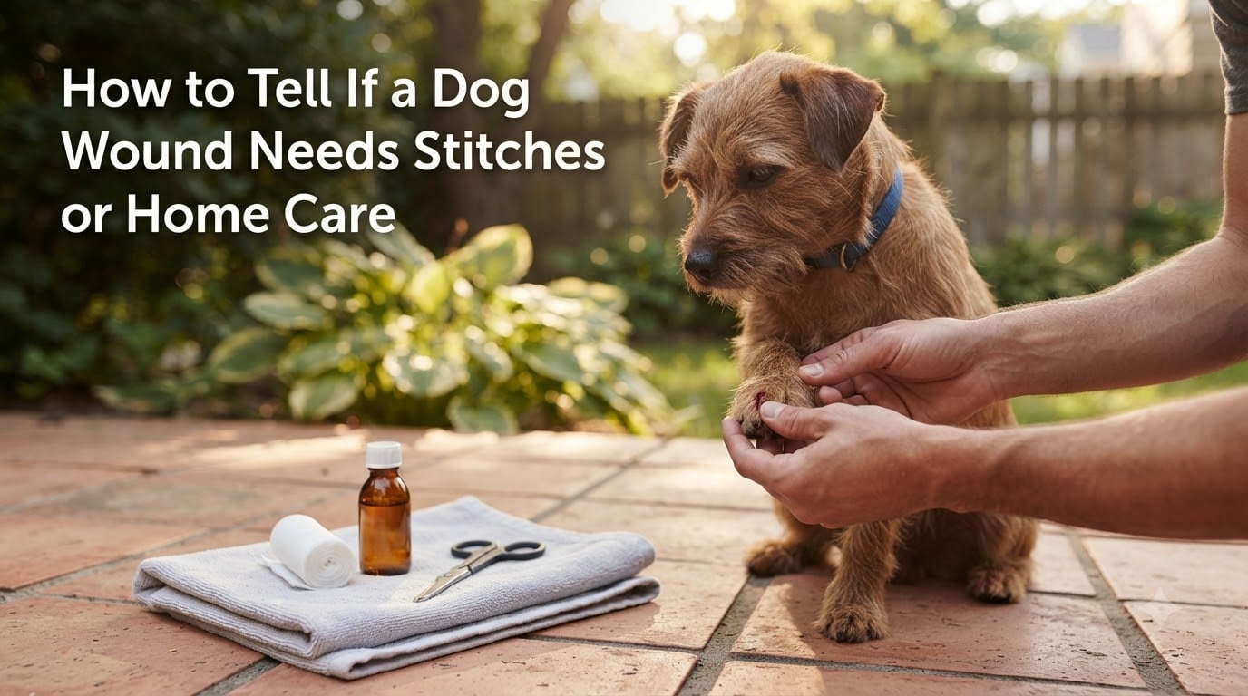 How to Tell If a Dog Wound Needs Stitches or Home Care