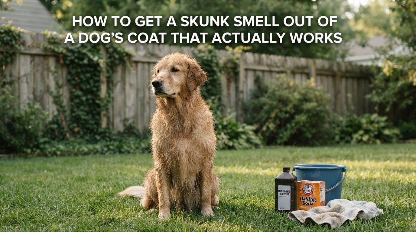 How to Get a Skunk Smell Out of a Dog's Coat That Actually Works