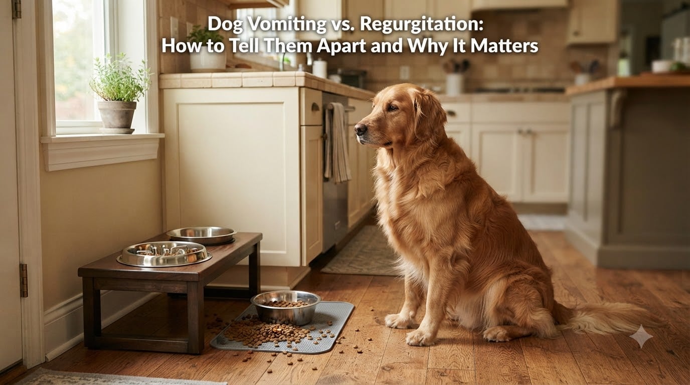 Dog Vomiting vs. Regurgitation: How to Tell Them Apart and Why It Matters