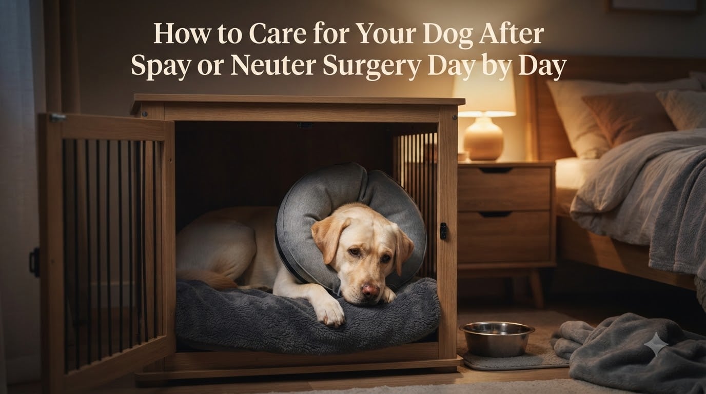 How to Care for Your Dog After Spay or Neuter Surgery Day by Day
