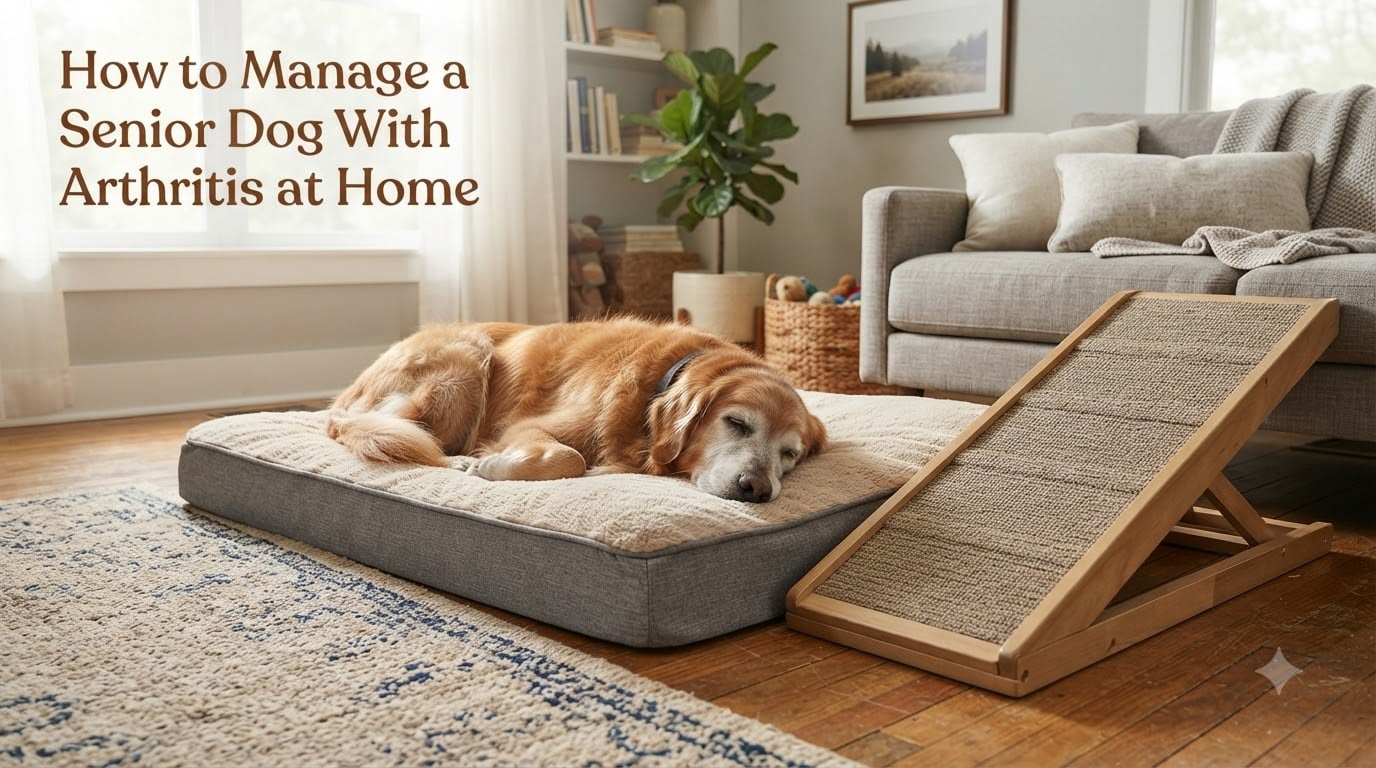 How to Manage a Senior Dog With Arthritis at Home
