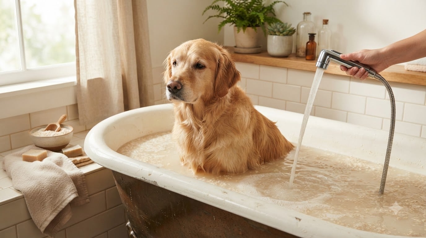 How to Bathe a Dog With Sensitive or Itchy Skin