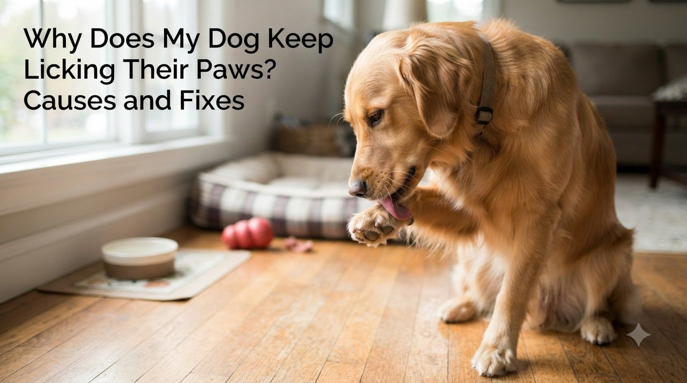 Why Does My Dog Keep Licking Their Paws? Causes and Fixes