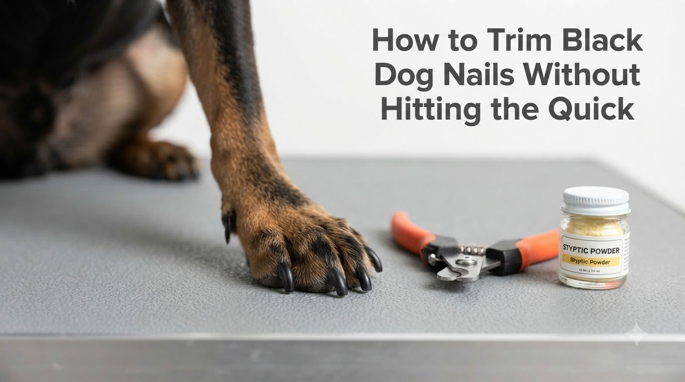 How to Trim Black Dog Nails Without Hitting the Quick