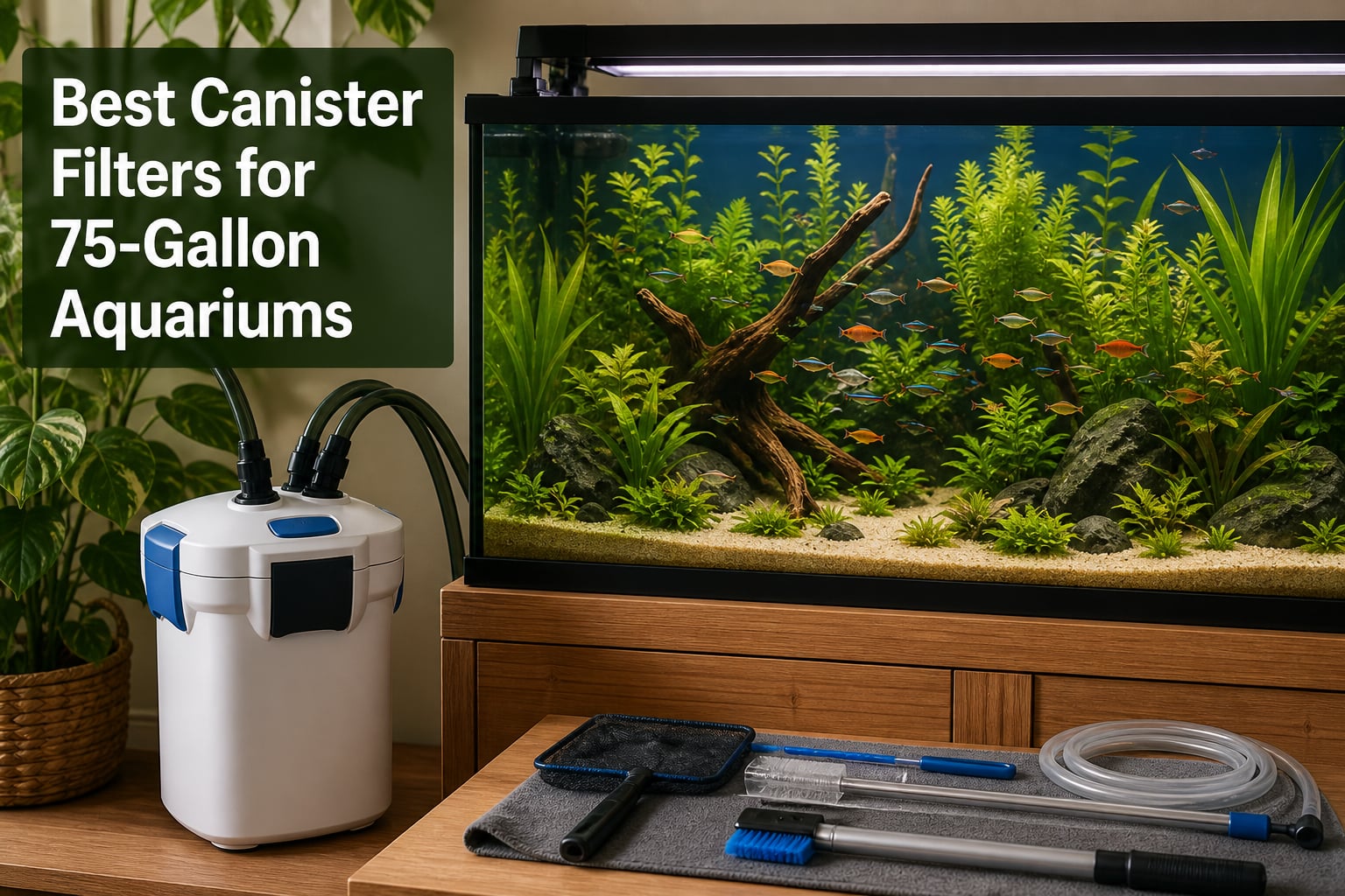 Best Canister Filters for 75-Gallon Aquariums