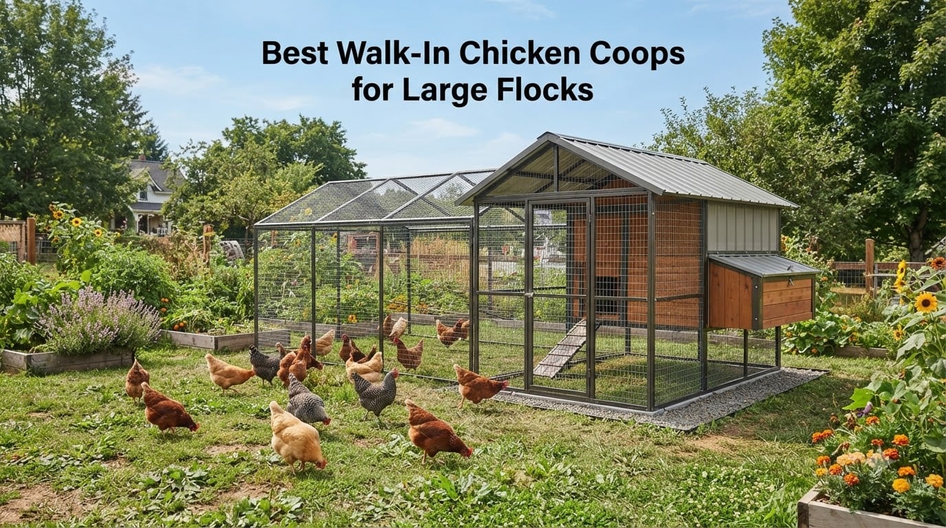 Best Walk-In Chicken Coops for Large Flocks