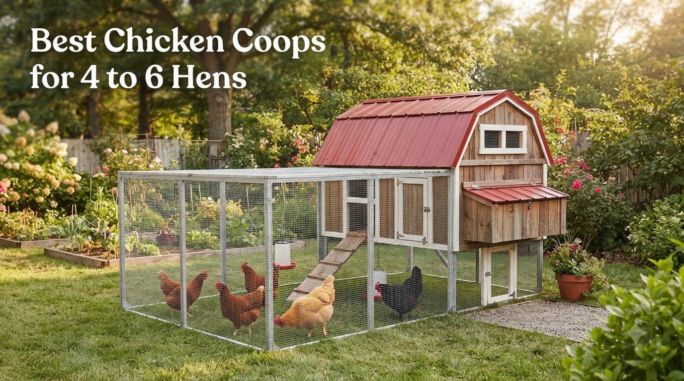 Best Chicken Coops for 4 to 6 Hens