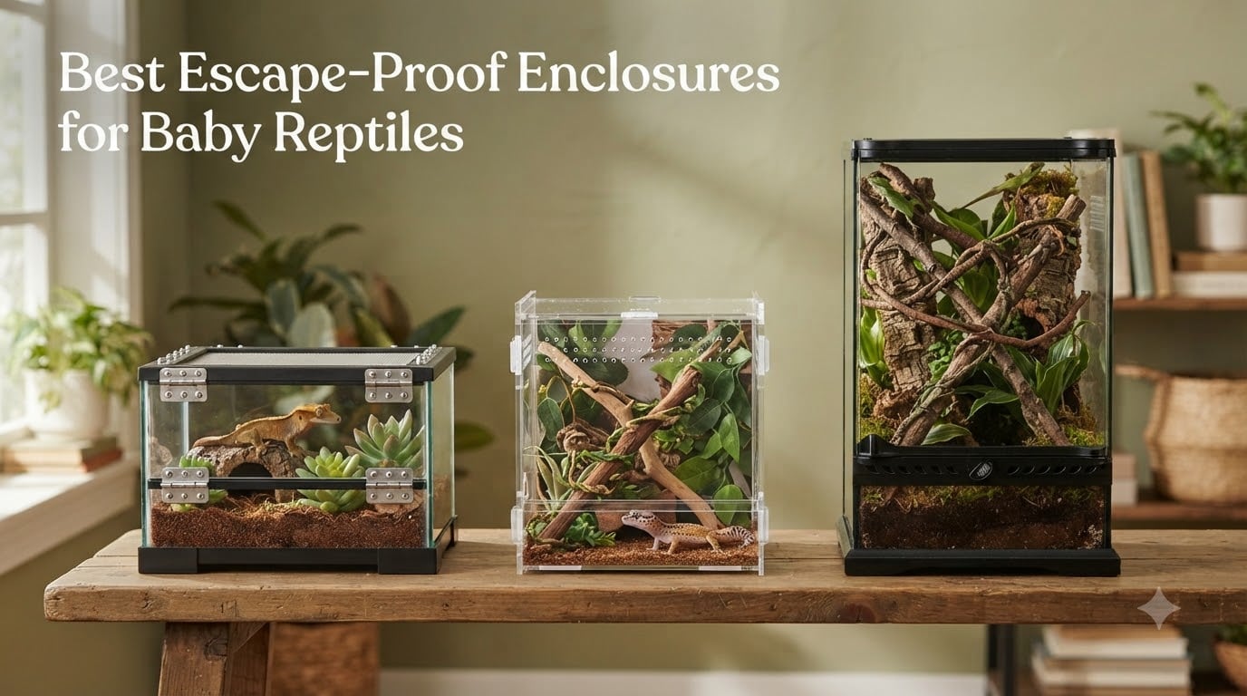 Best Escape-Proof Enclosures for Baby Reptiles