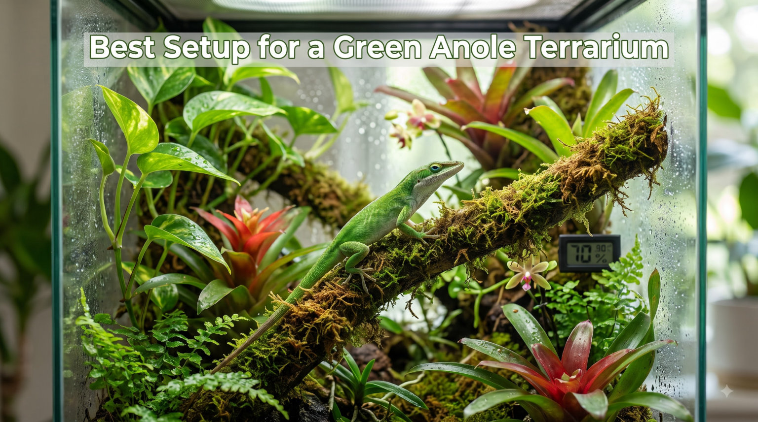Best Setup for a Green Anole Terrarium