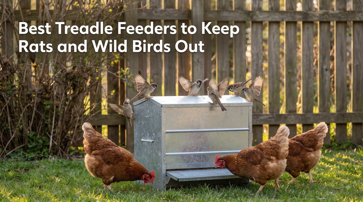 Best Treadle Feeders to Keep Rats and Wild Birds Out