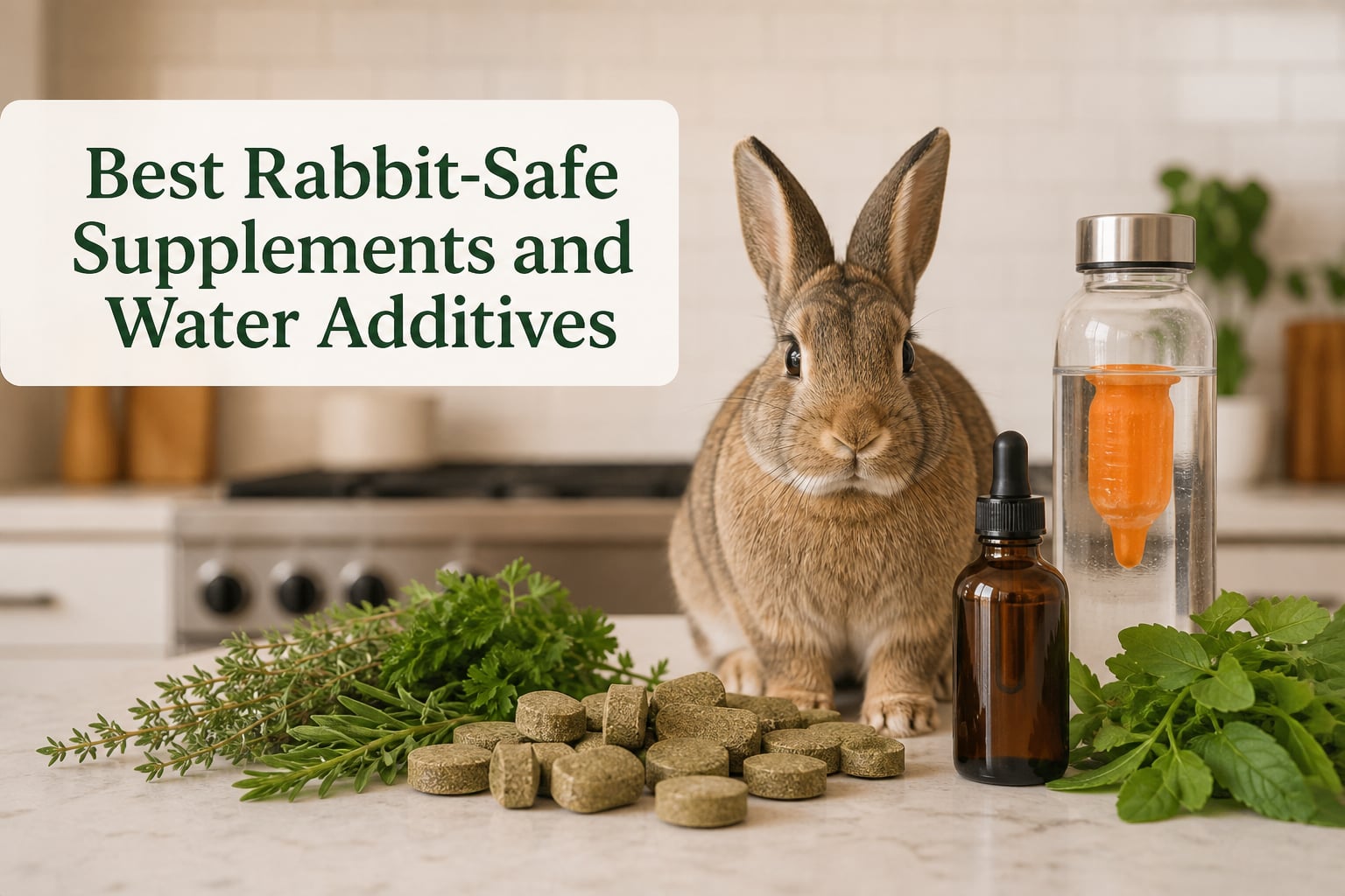 Best Rabbit-Safe Supplements and Water Additives