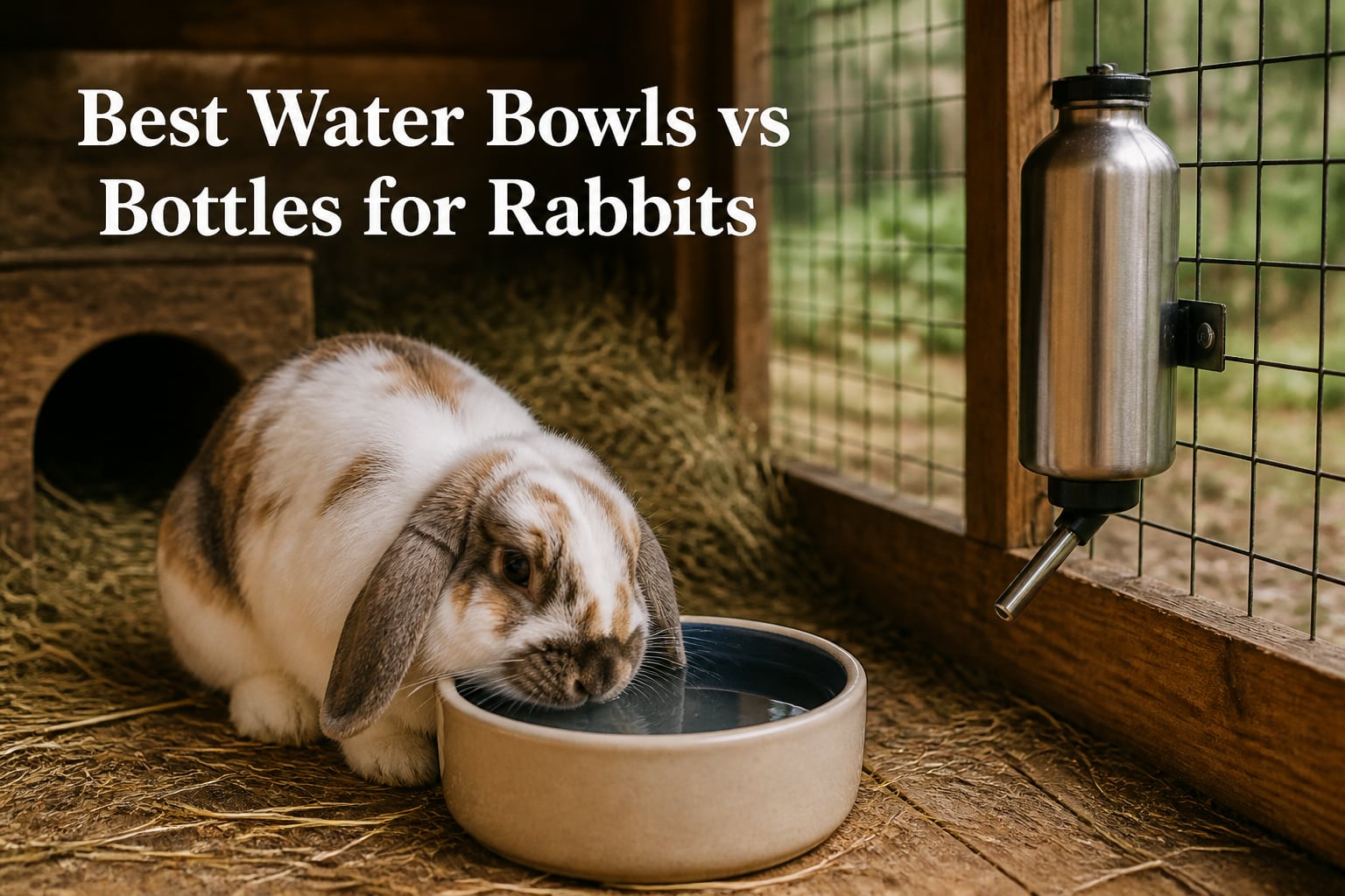 Best Water Bowls vs Bottles for Rabbits