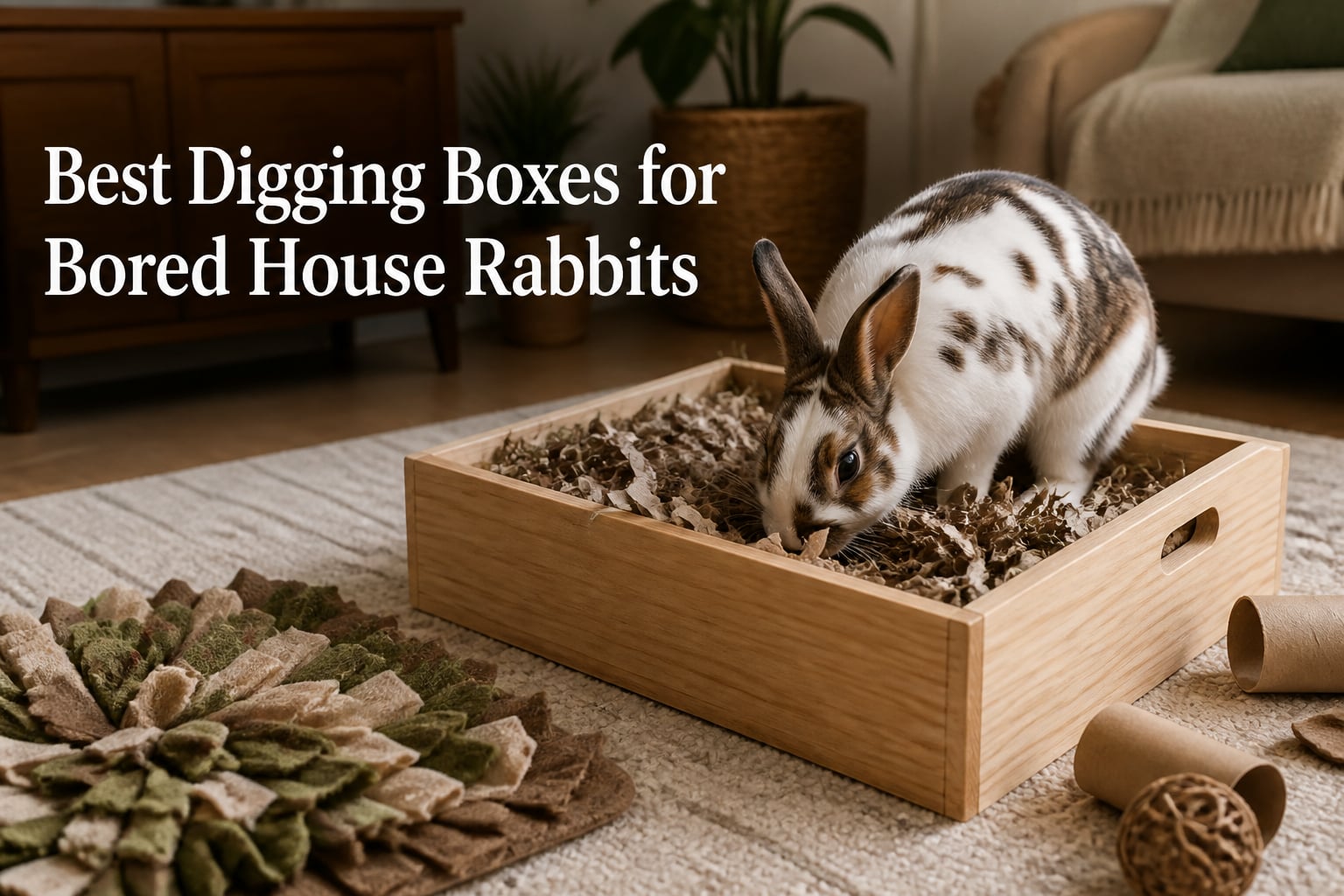 Best Digging Boxes for Bored House Rabbits