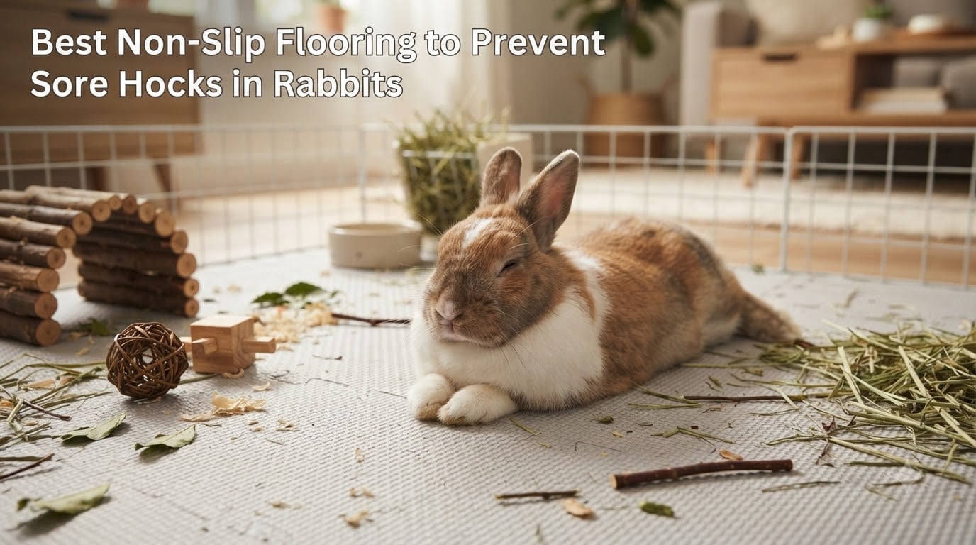Best Non-Slip Flooring to Prevent Sore Hocks in Rabbits