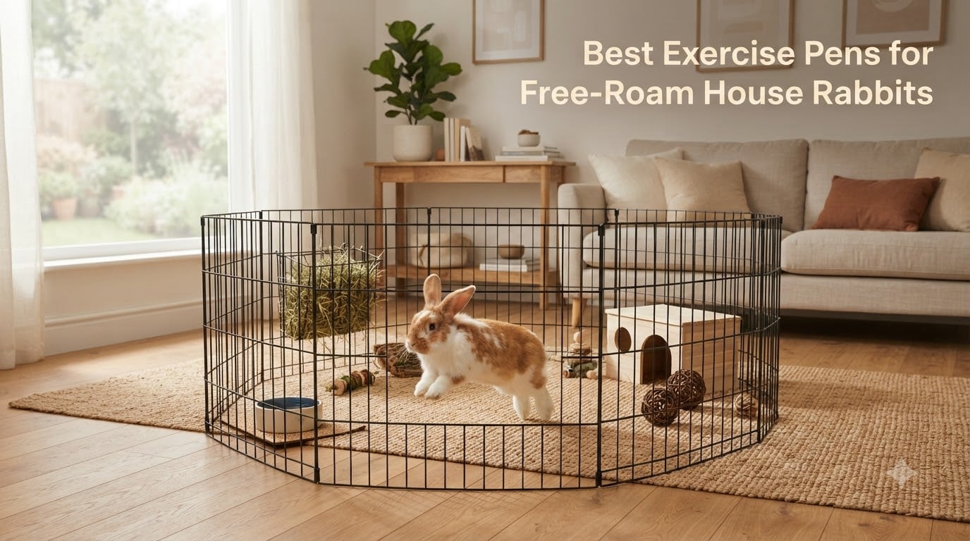 Best Exercise Pens for Free-Roam House Rabbits