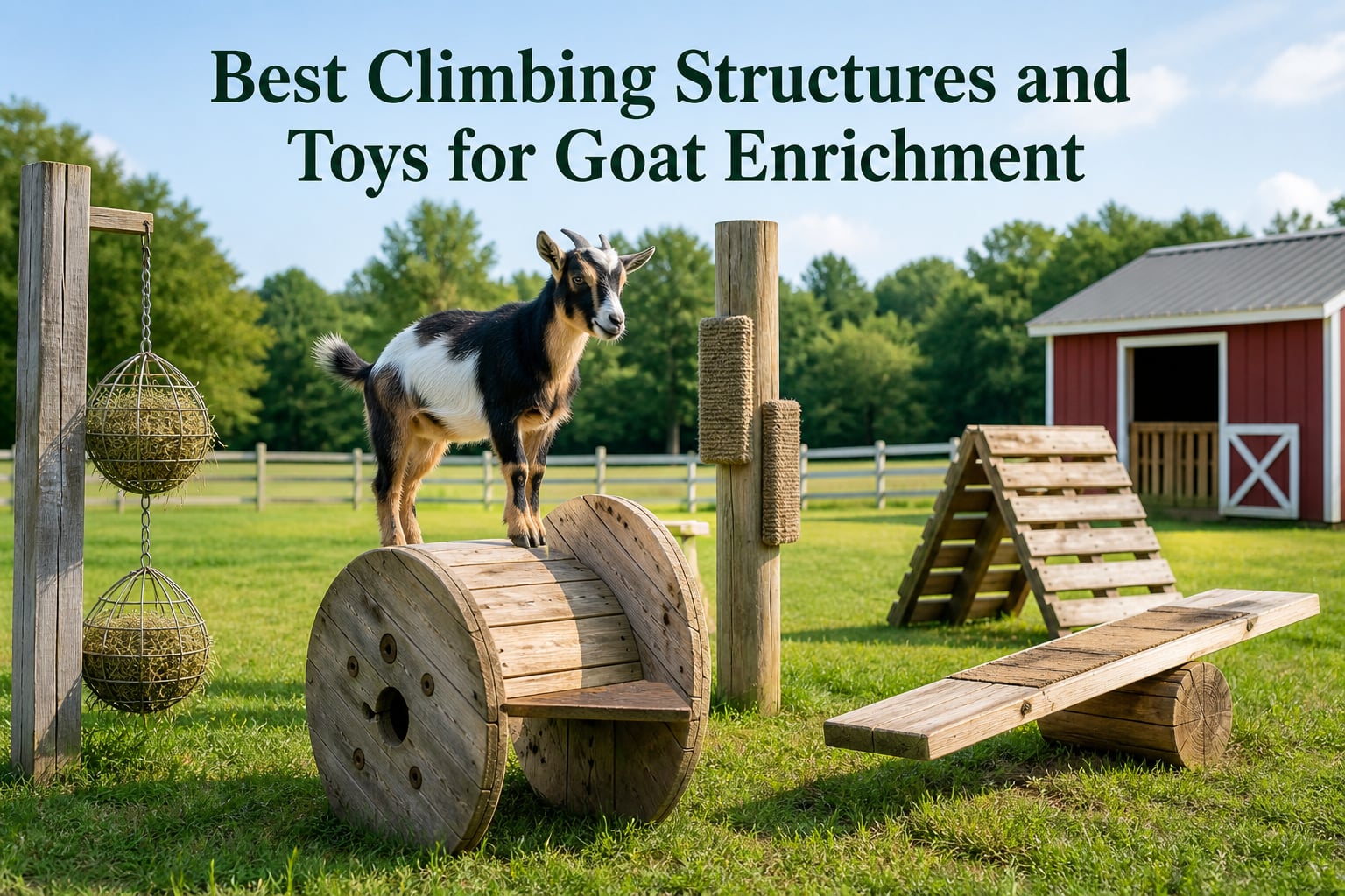 Best Climbing Structures and Toys for Goat Enrichment