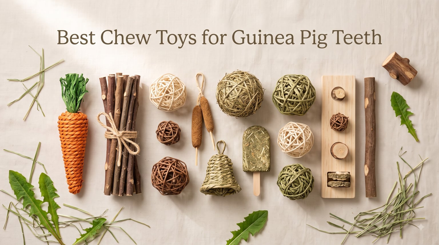 Best Chew Toys for Guinea Pig Teeth