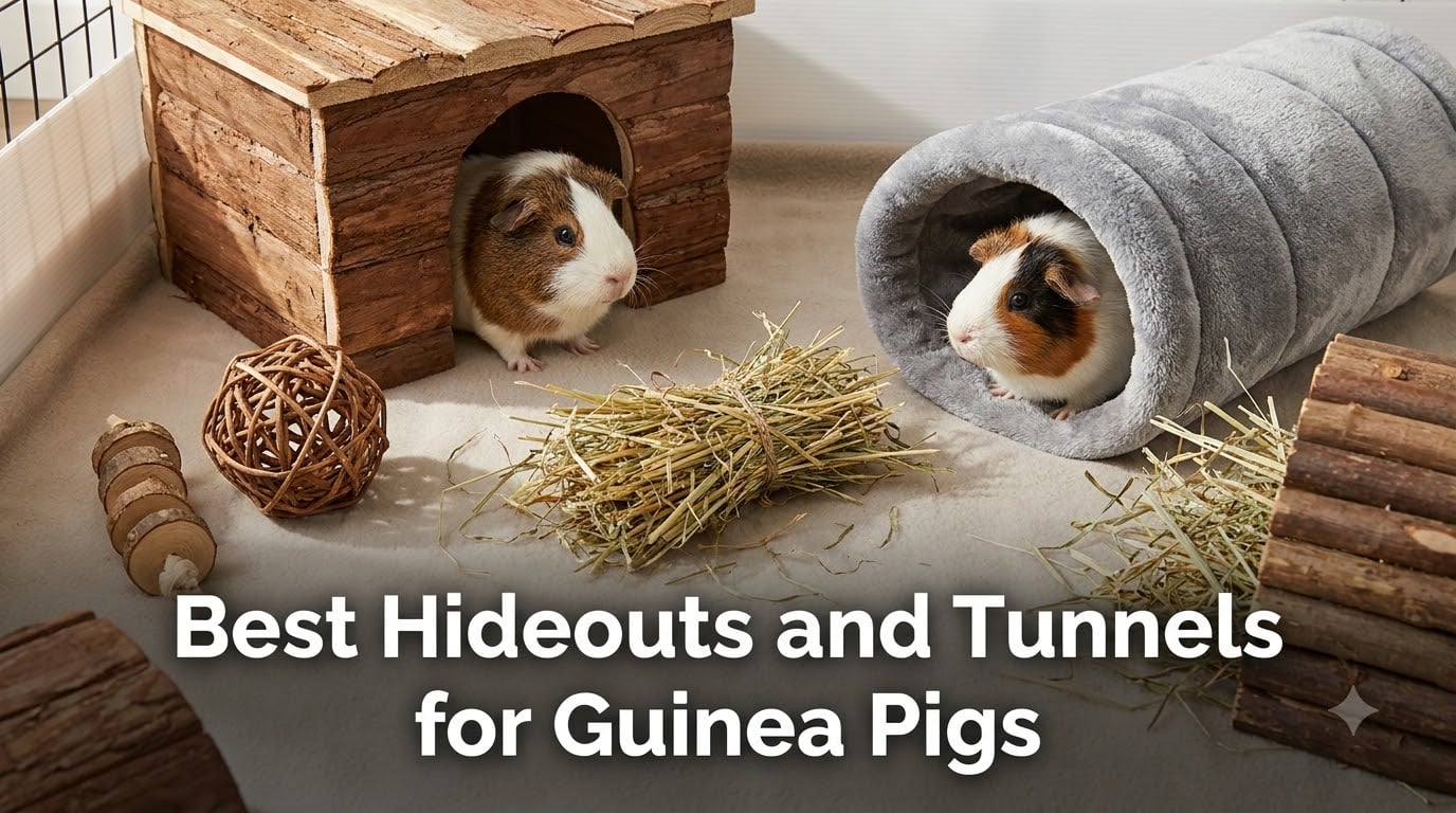 Best Hideouts and Tunnels for Guinea Pigs