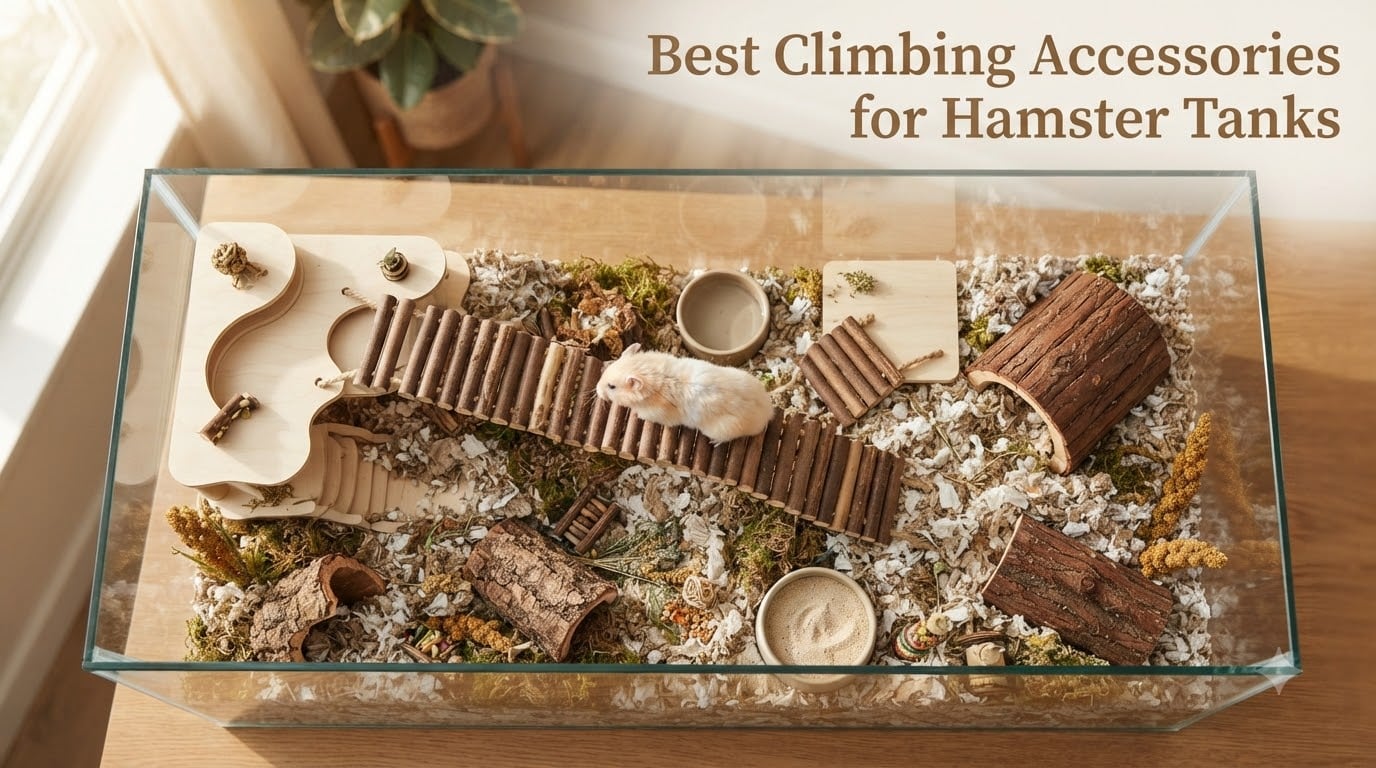 Best Climbing Accessories for Hamster Tanks