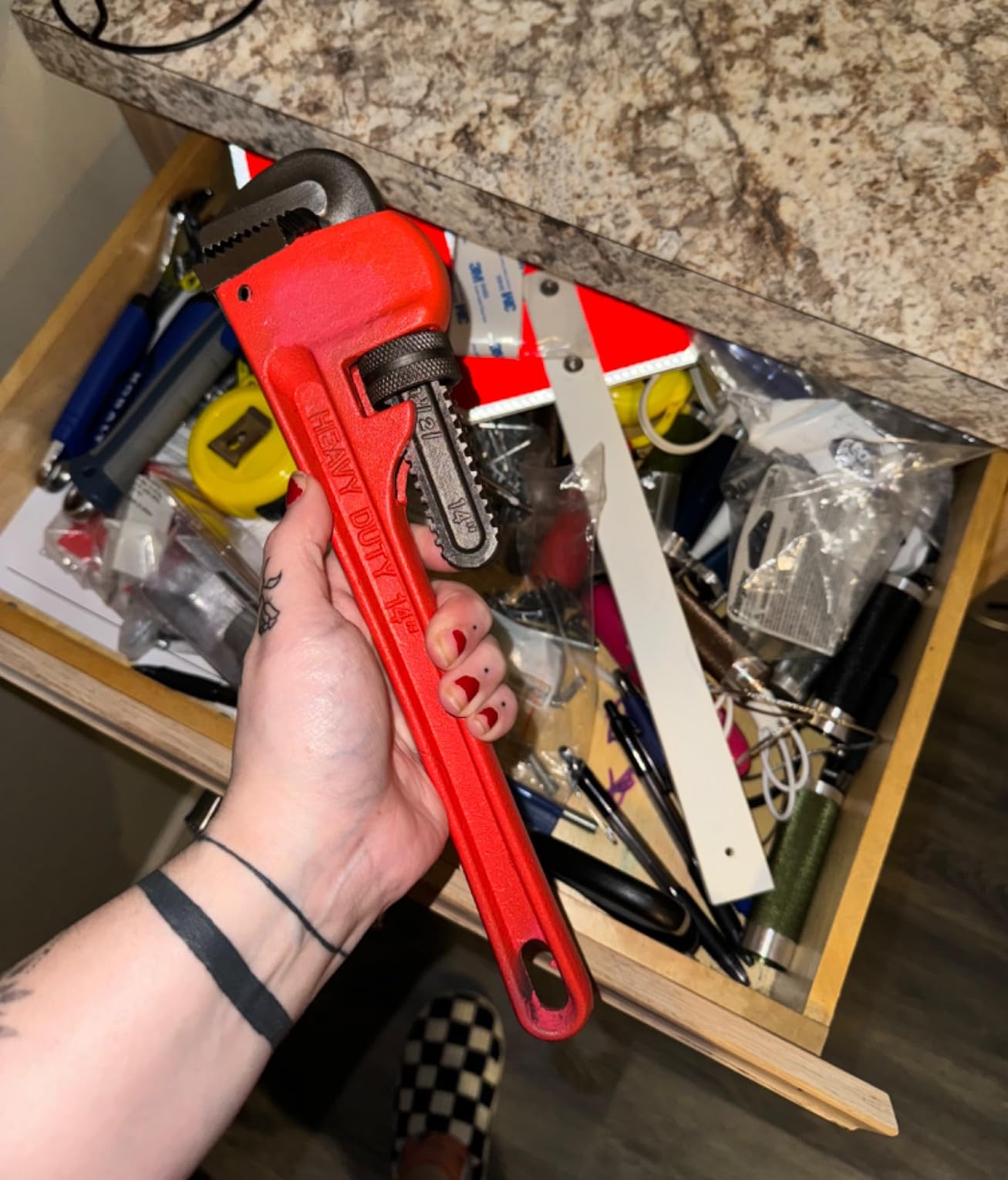 Performance Tool W1133-10B 10 in. Red Pipe Wrench customer photo 2