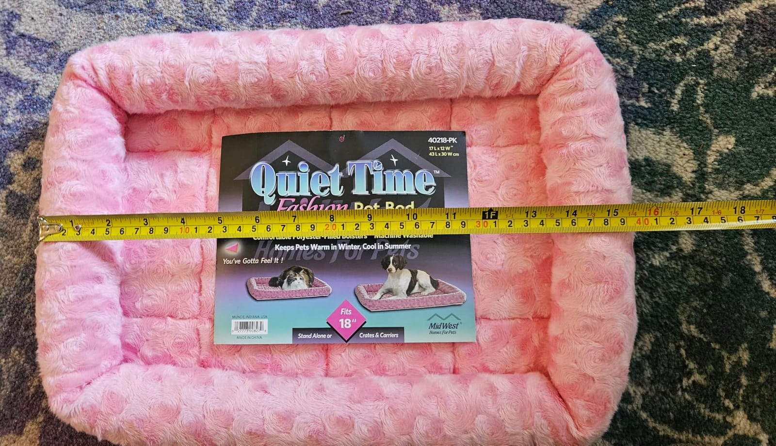 MidWest Homes for Pets QuietTime Dog Bed - White Fleece Bolster, Ultra-Soft and Machine Washable, Fits 24-Inch Crates and Carriers, for Small Breed Dogs customer photo 2