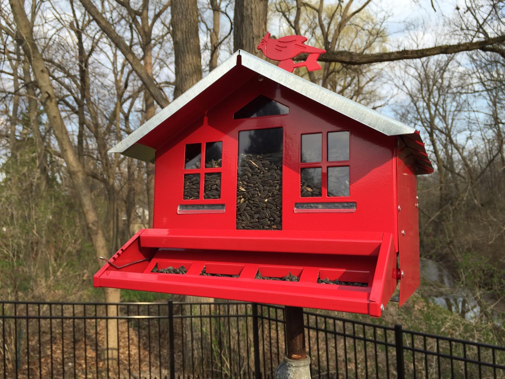 Perky-Pet Squirrel-Be-Gone II Country Style Bird Feeder, 8 lb Seed Capacity customer photo 1