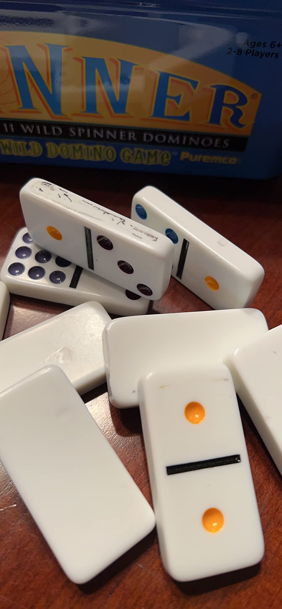 University Games, Spinner Game of Wild Dominoes in On-the-go Travel Tin , for 2 to 8 Players Ages 6 and Up customer photo 2