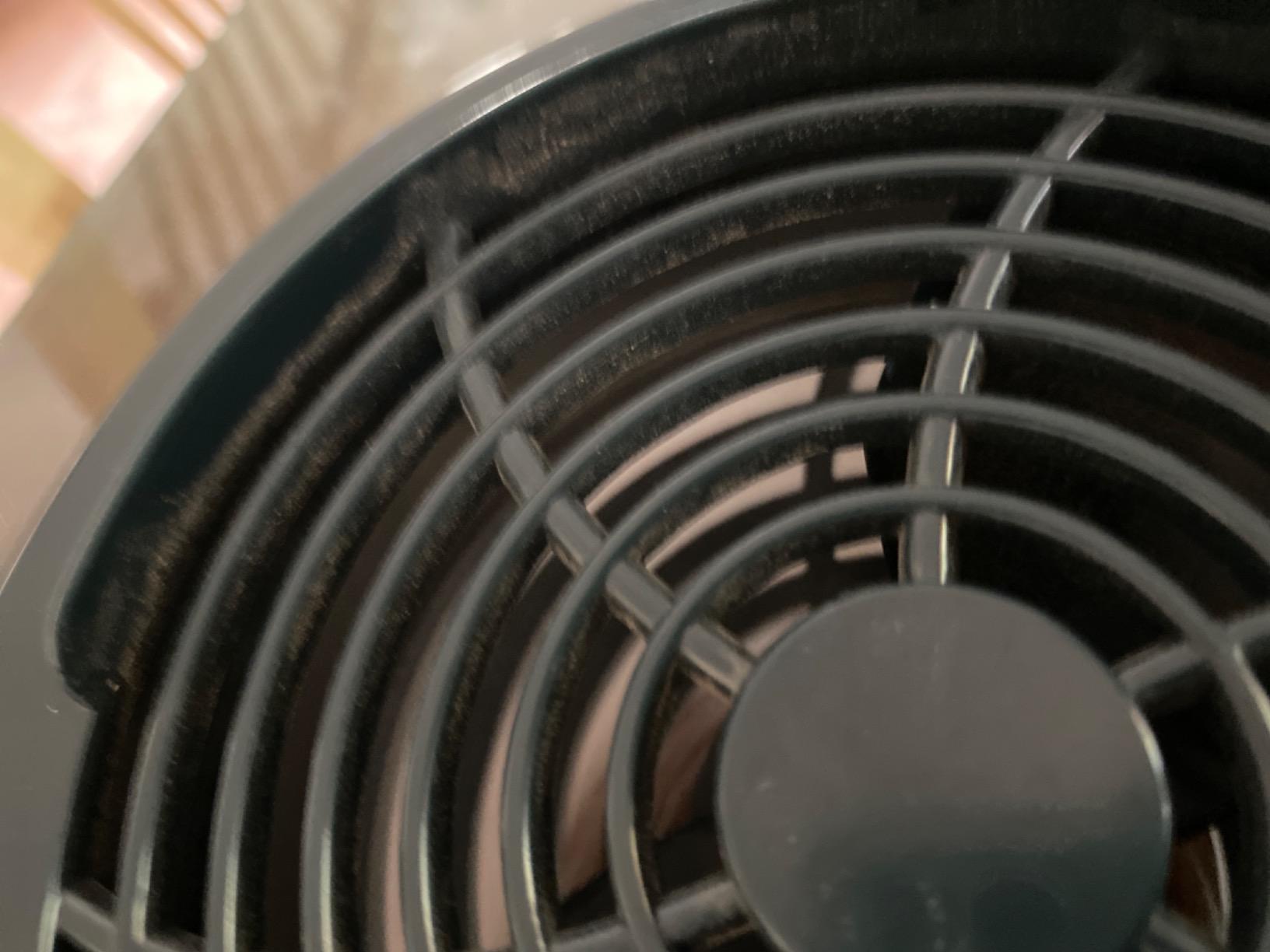 Cool Pup Crate Fan, 8x6.25x2.5” in Size – Quiet Battery Fan Keeps Dogs & Cats Cool with Built-in Thermometer, Silver customer photo 2