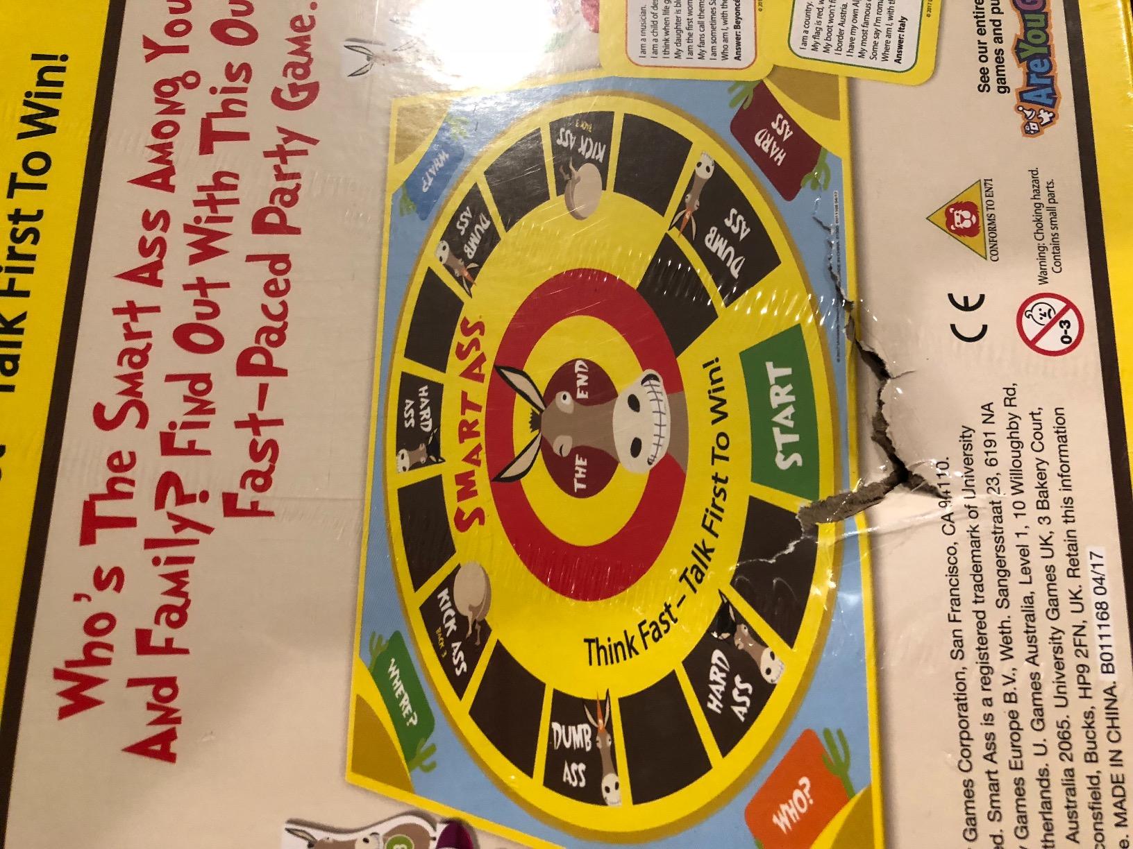 Smart Ass Fast-Paced Trivia Board Game for Families, Ages 12+ customer photo 1