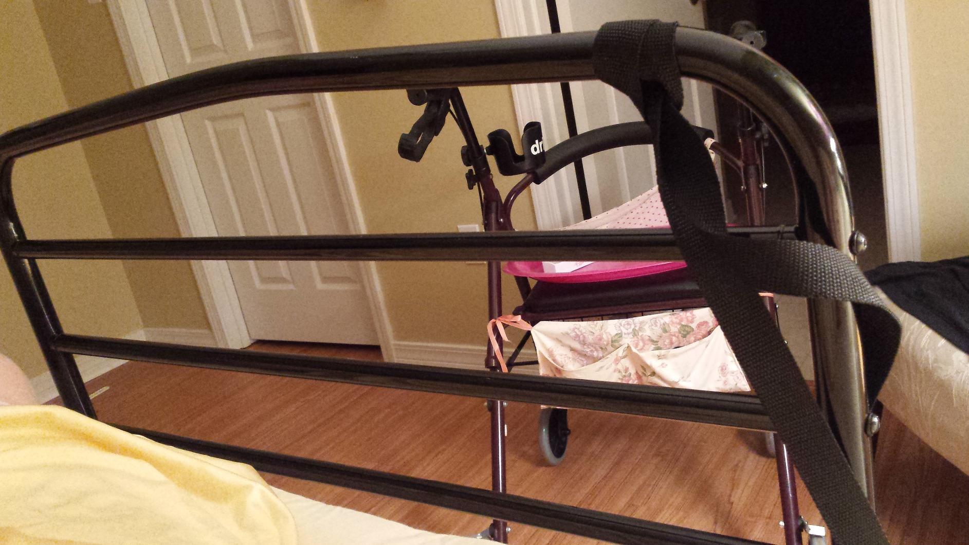 Stander 30 inch Safety Bed Rail, Folding Guardrail for Adults, Seniors, and Elderly, Bedside Stand Assist Bar, Fits King, Queen, Full, and Twin Beds, ASTM Safety Approved Bedrail customer photo 1