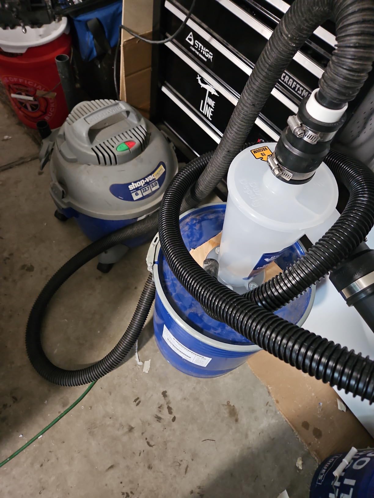 Oneida Air Systems Dust Deputy DIY Anti-Static Retrofit Cyclone Separator for Wet/Dry Shop Vacuums (DD DIY) customer photo 1
