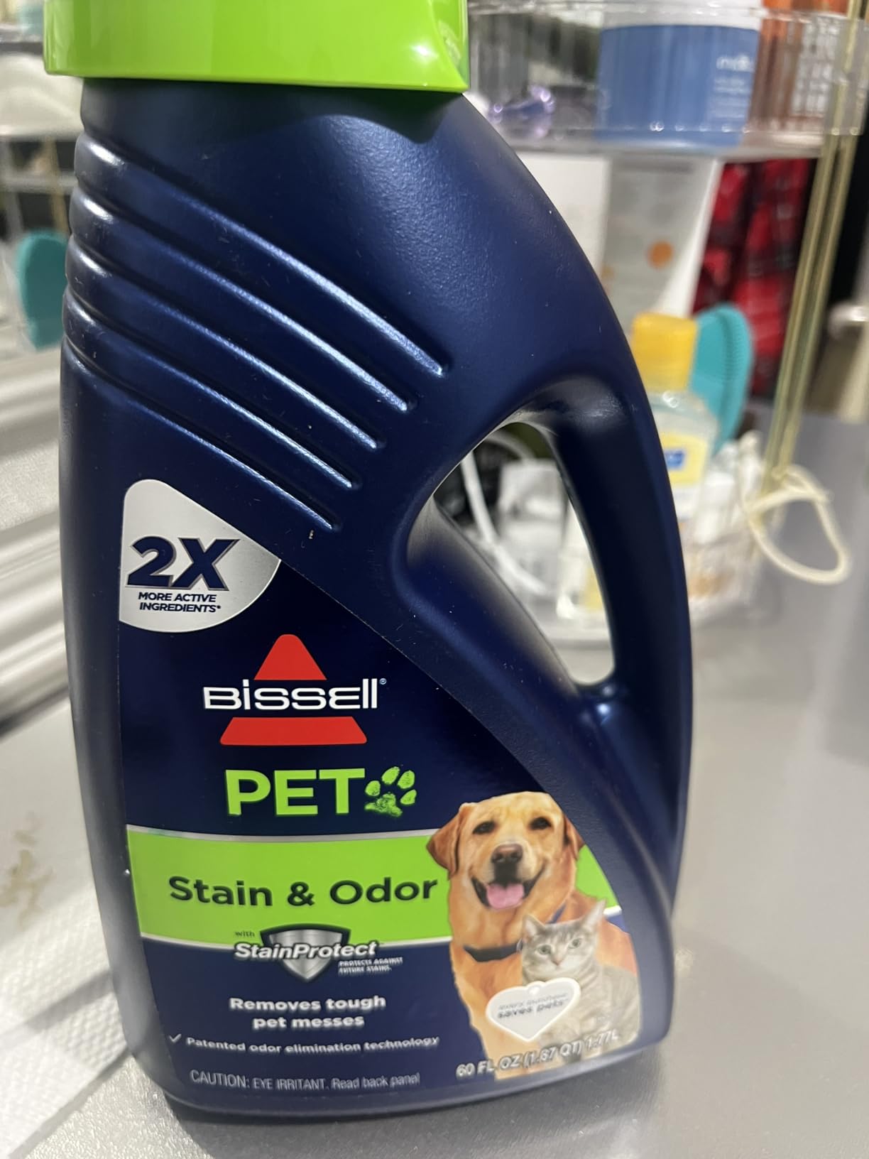 BISSELL 2X Pet Stain & Odor Full Size Machine Formula, 60 ounces, 99K52 customer photo 2