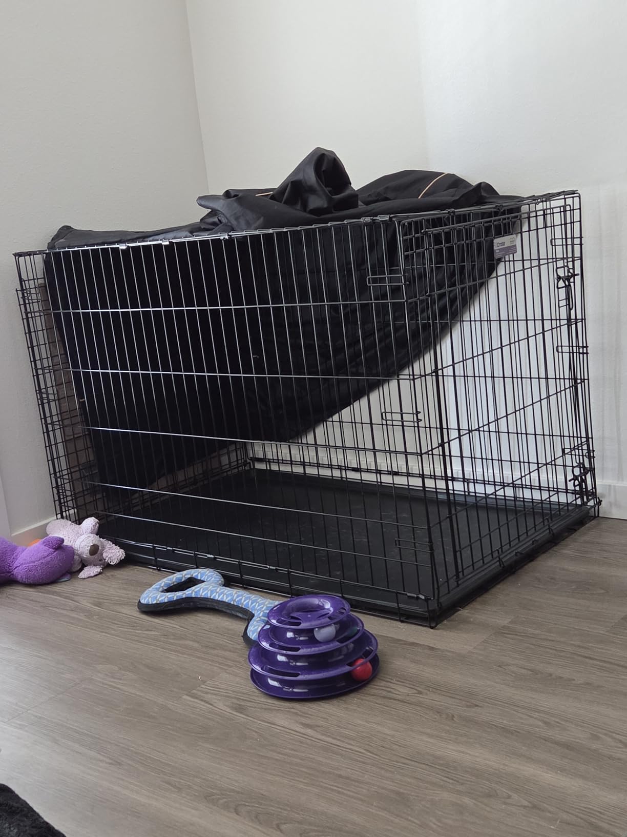 MidWest Homes for Pets XS Dog Crate Cover, Black Polyester Privacy Kennel Cover Fits Most 22-inch Crates, Machine Washable, Reduces Barking & Chewing customer photo 2