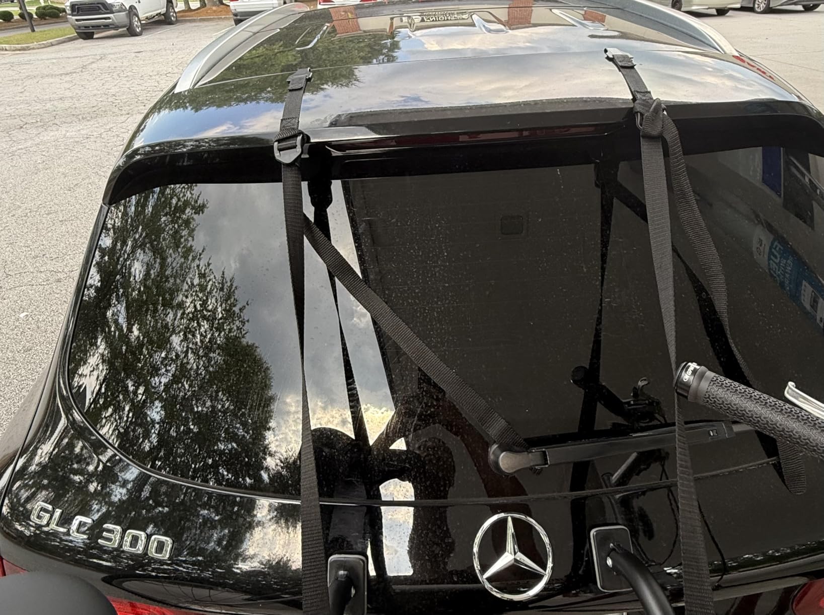 Allen Sports Ultra Compact Folding 1-Bike Trunk Mount Rack, Model MT1-B, Gray powder coated customer photo 2
