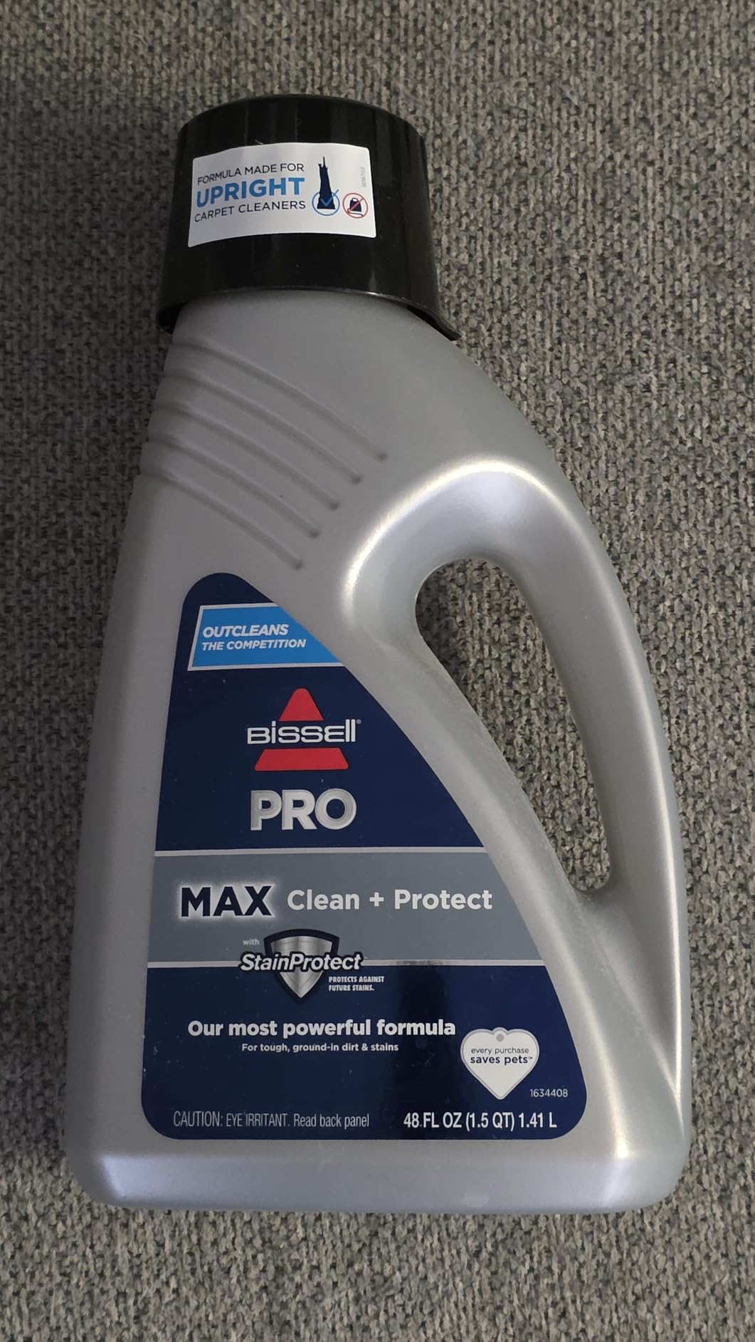 Bissell 78H63 Deep Clean Pro 4X Deep Cleaning Concentrated Carpet Shampoo, 48 ounces - Silver customer photo 1