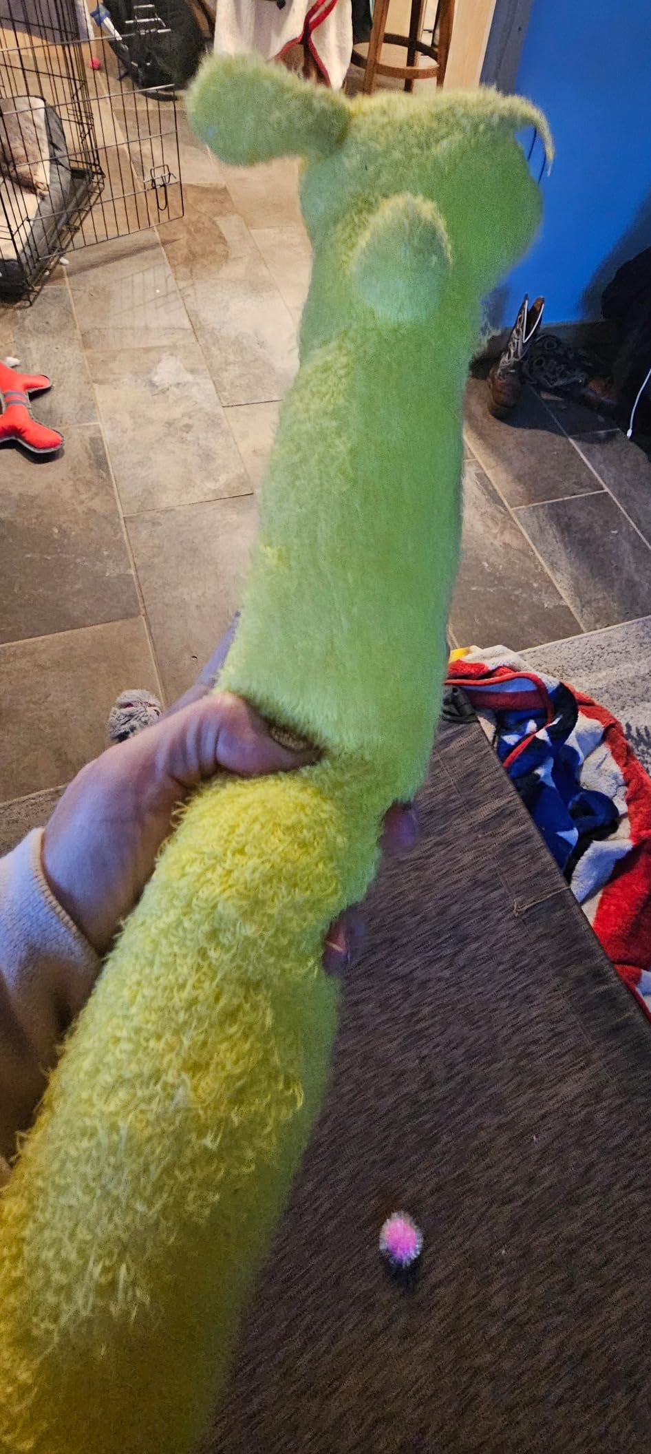 Multipet 12-Inch Floppy Loofa Light Weight No Stuffing Dog Toys, Assorted Colors (Pack of 1) customer photo 2