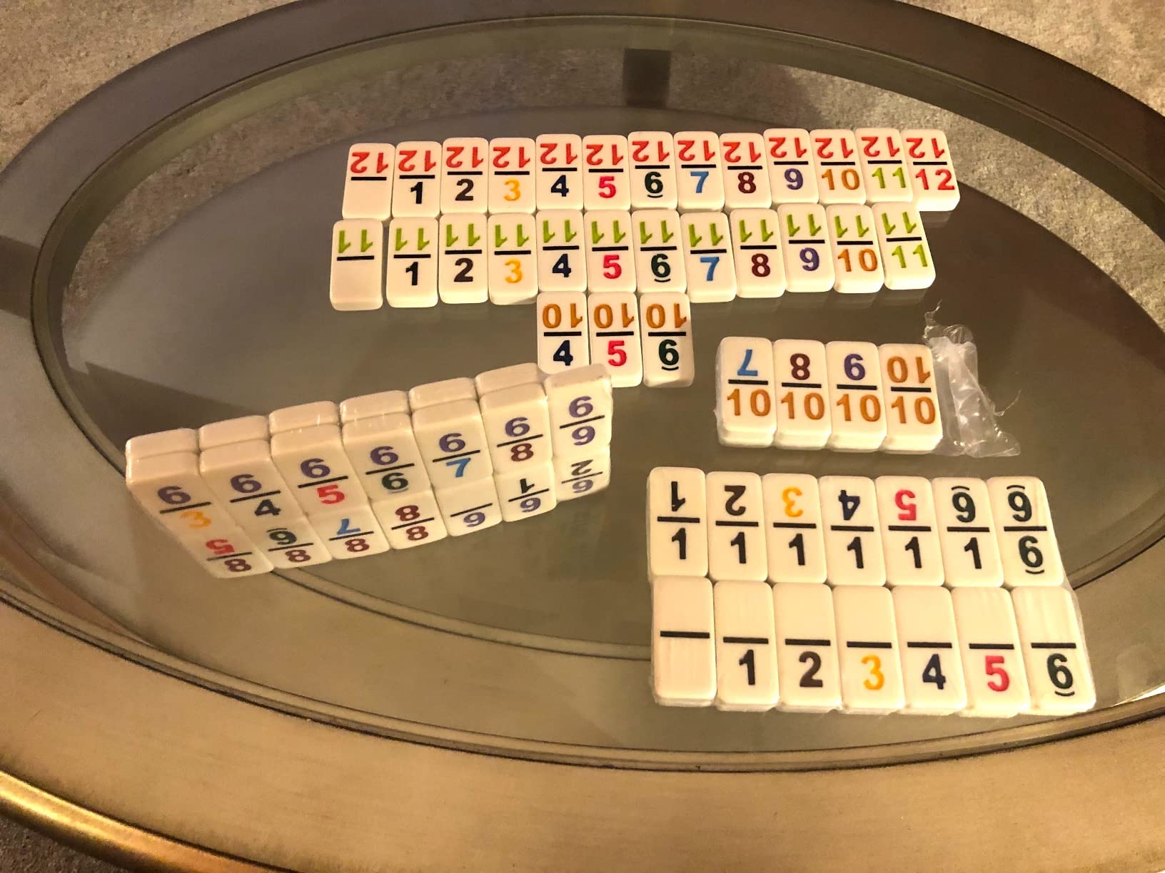 CHH Double 12 Numeral Pro Size Mexican Train & Chicken Domino Set – Aluminum Carrying Case – Complete Set with Plastic Hub, Train Markers, and Chicken Foot Markers customer photo 2