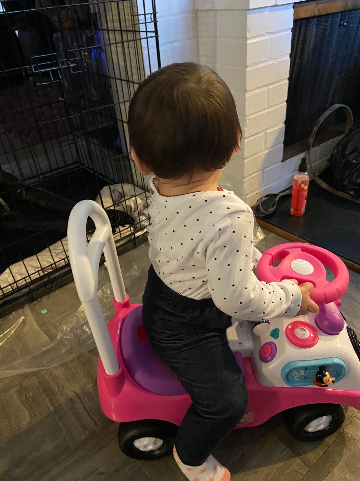 Kiddieland Disney Minnie Mouse My First Activity Ride-On, Toddler Push Car customer photo 1