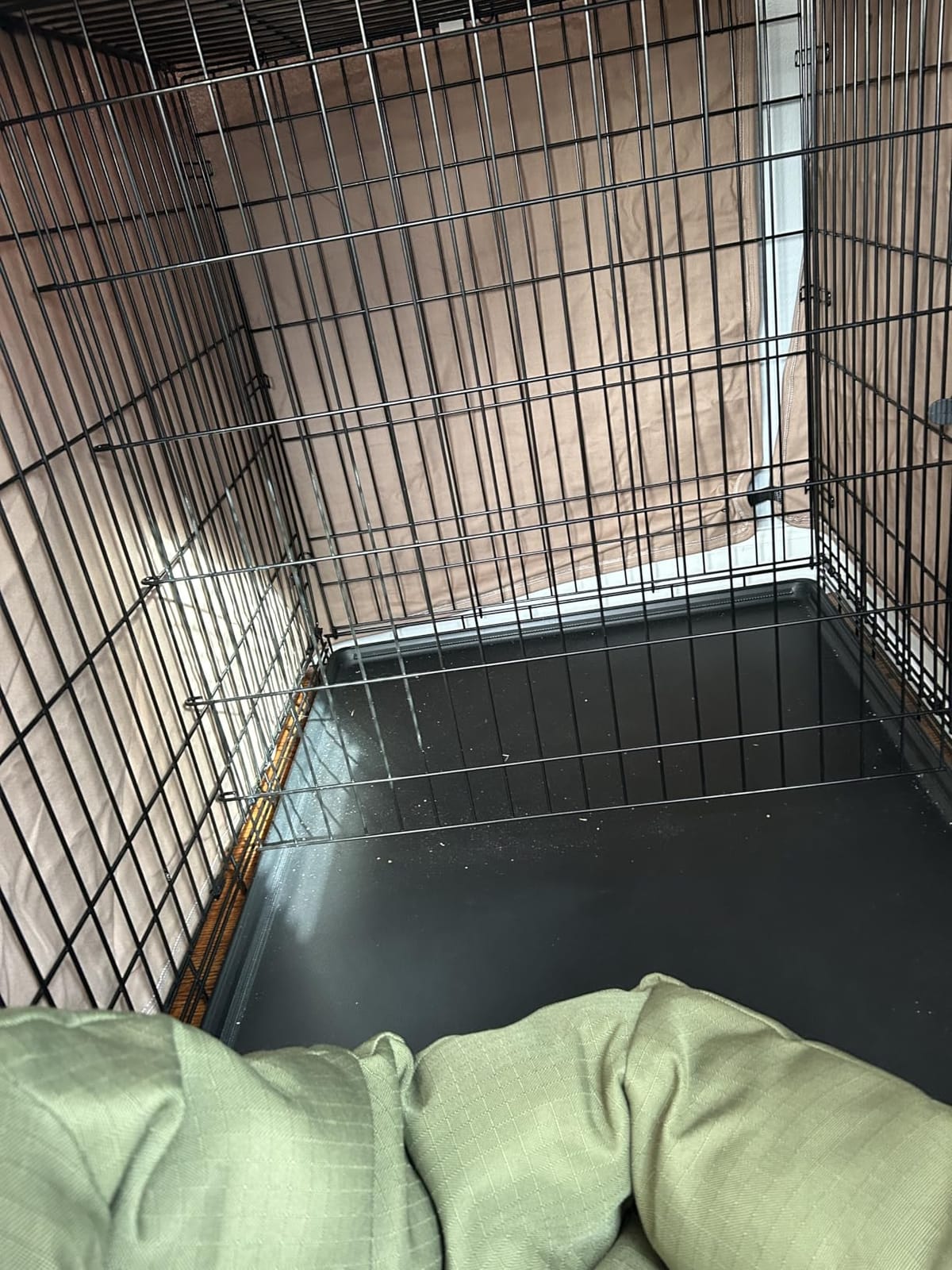 Molly Mutt Tan Dog Crate Cover, Non-Toxic & 100% Cotton, 24
