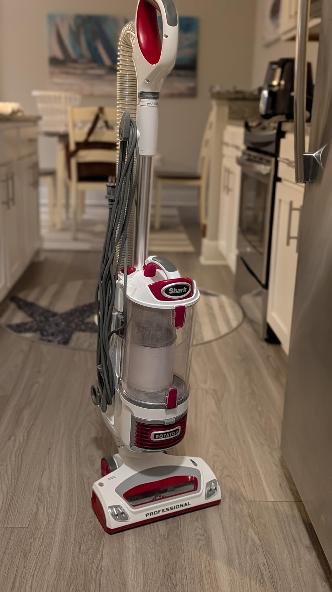 Shark Rotator Lift-Away Upright Vacuum with HEPA Filter, White/Red, NV501 | Lift-Away Pod, 0.9-Qt Dust Cup, Swivel Steering, LED Headlights, Wide Upholstery Tool, Dusting Brush and Crevice Tool customer photo 2
